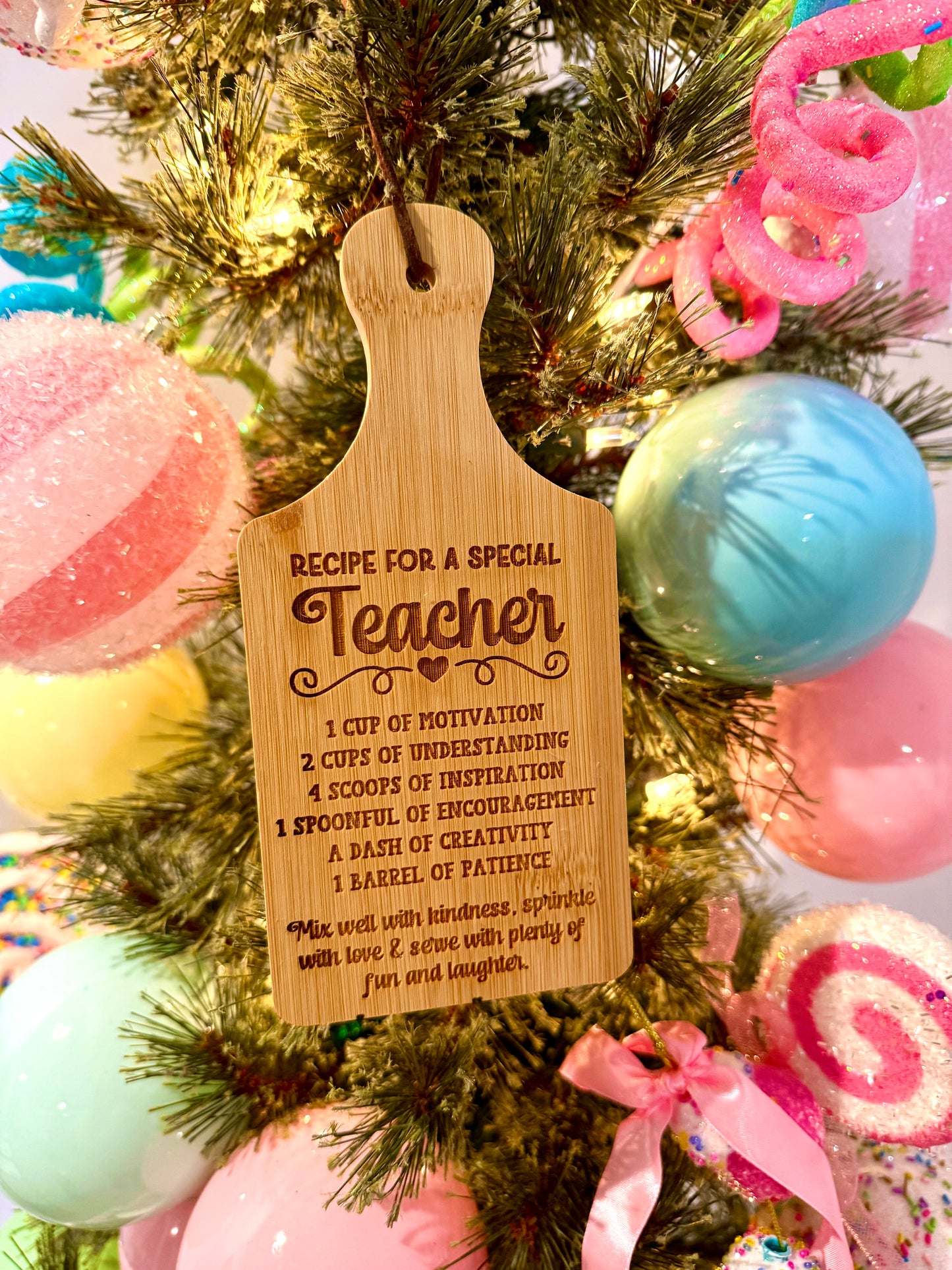 Teacher Cutting Board Ornament