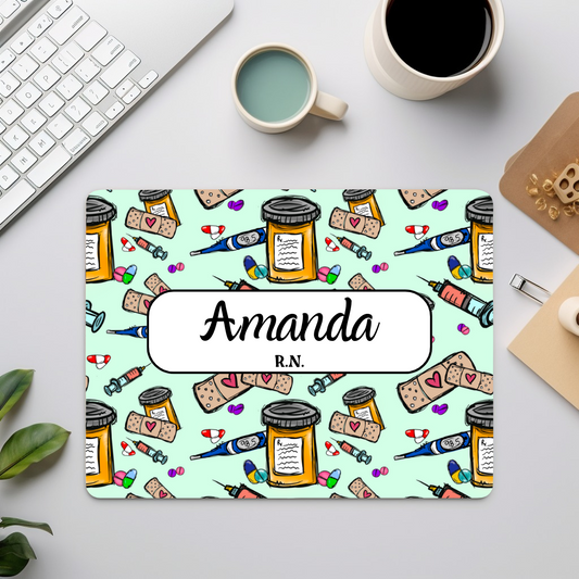 Personalized Nurse Mouse Pad